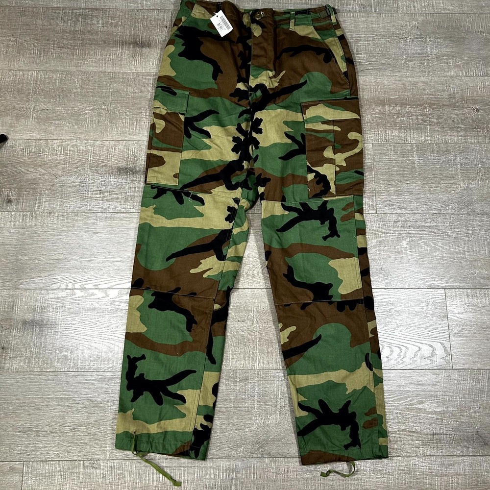 Propper BDU‎ Cargo Pant Mens M Green Camouflage Retro Casual Outdoor Military